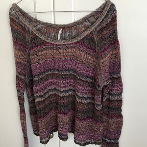 FREE PEOPLE MULTI COLOR KNITTED LIGHT SWEATER💕💕
